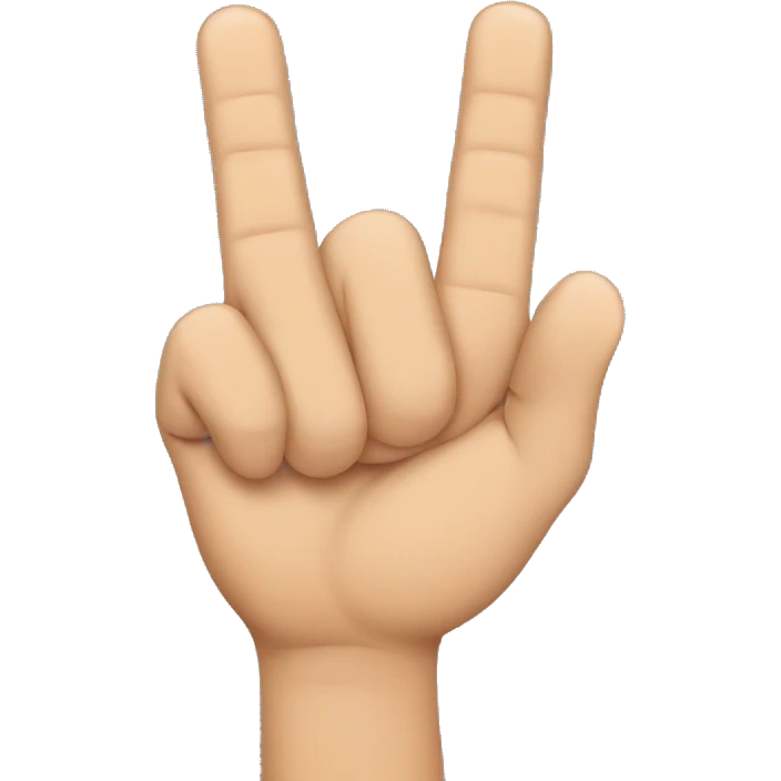 cross fingers with thumb out  emoji