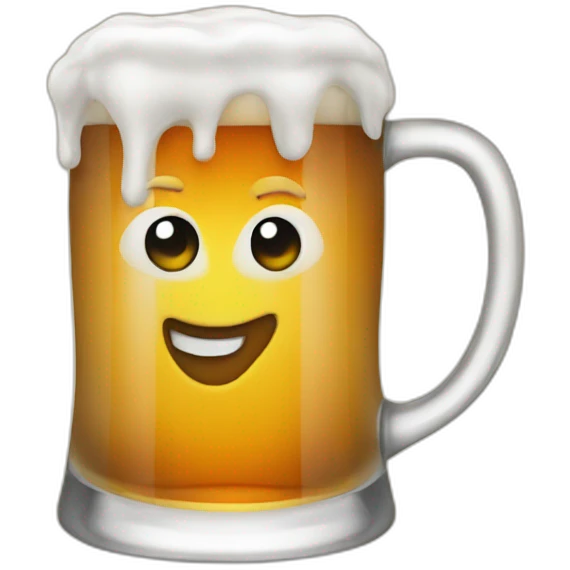 Hot beer emoji