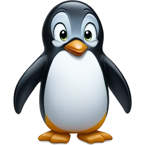 A penguin at Disney world  emoji