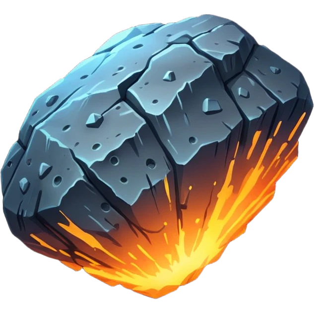 Asteriod emoji make it Falling like a shooting star keep it a ssteriod alone emoji