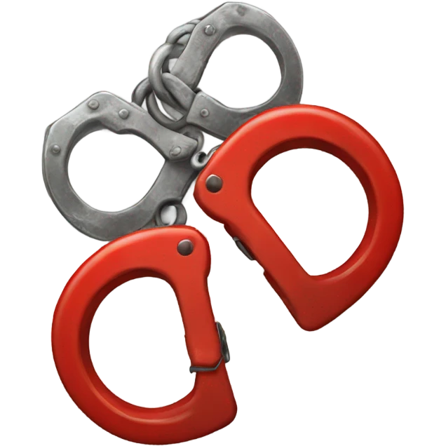Red handcuffs  emoji