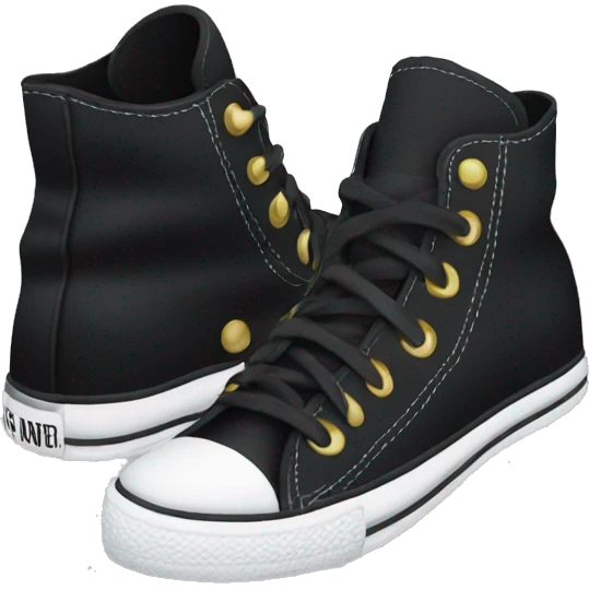 Black converse emoji