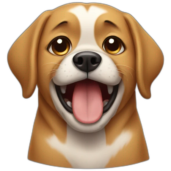 Dog crying emoji