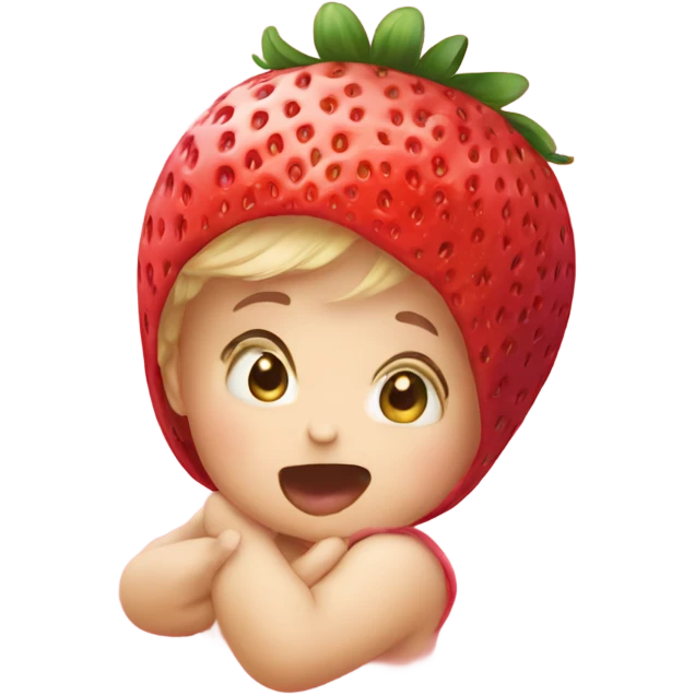 Strawberry baby emoji