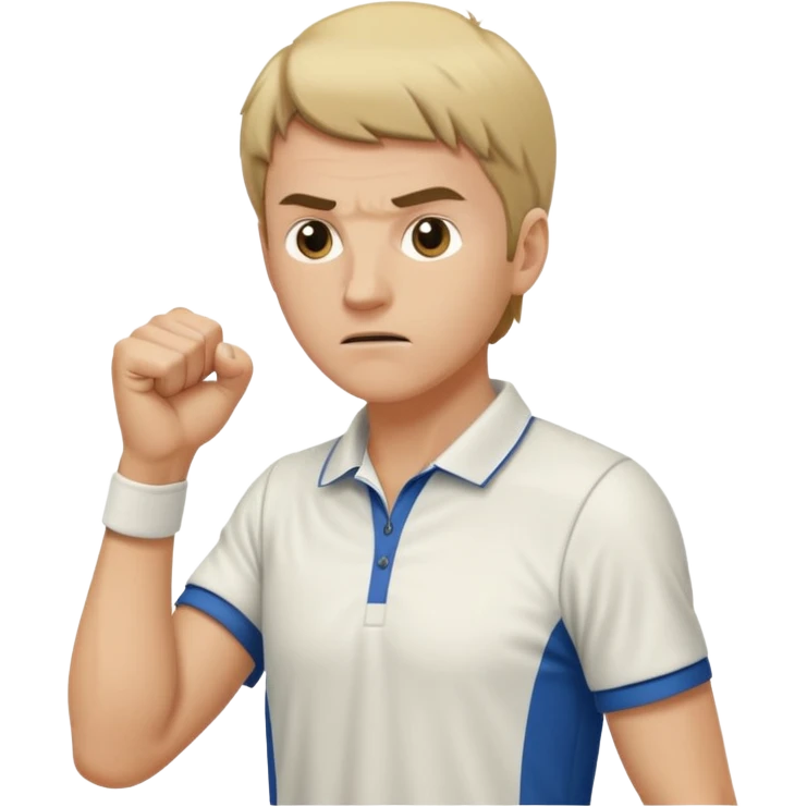 Tennis player let’s go fist emoji