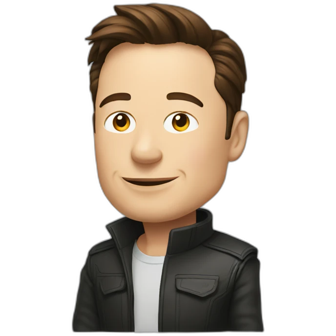 Elon Musk posing emoji