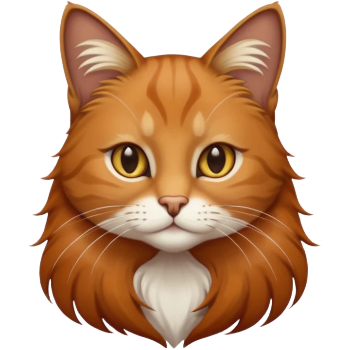 a brown elegant cat emoji