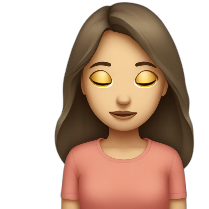 replacing depression with exhaustion girl emoji