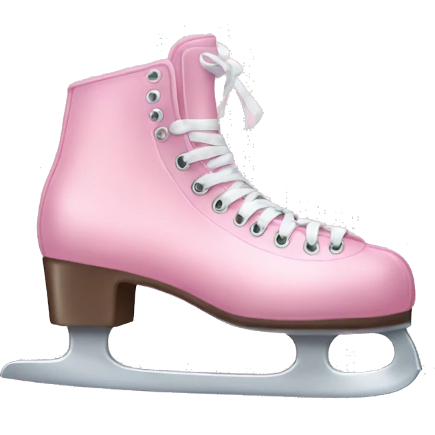 pastel pink ice skates emoji