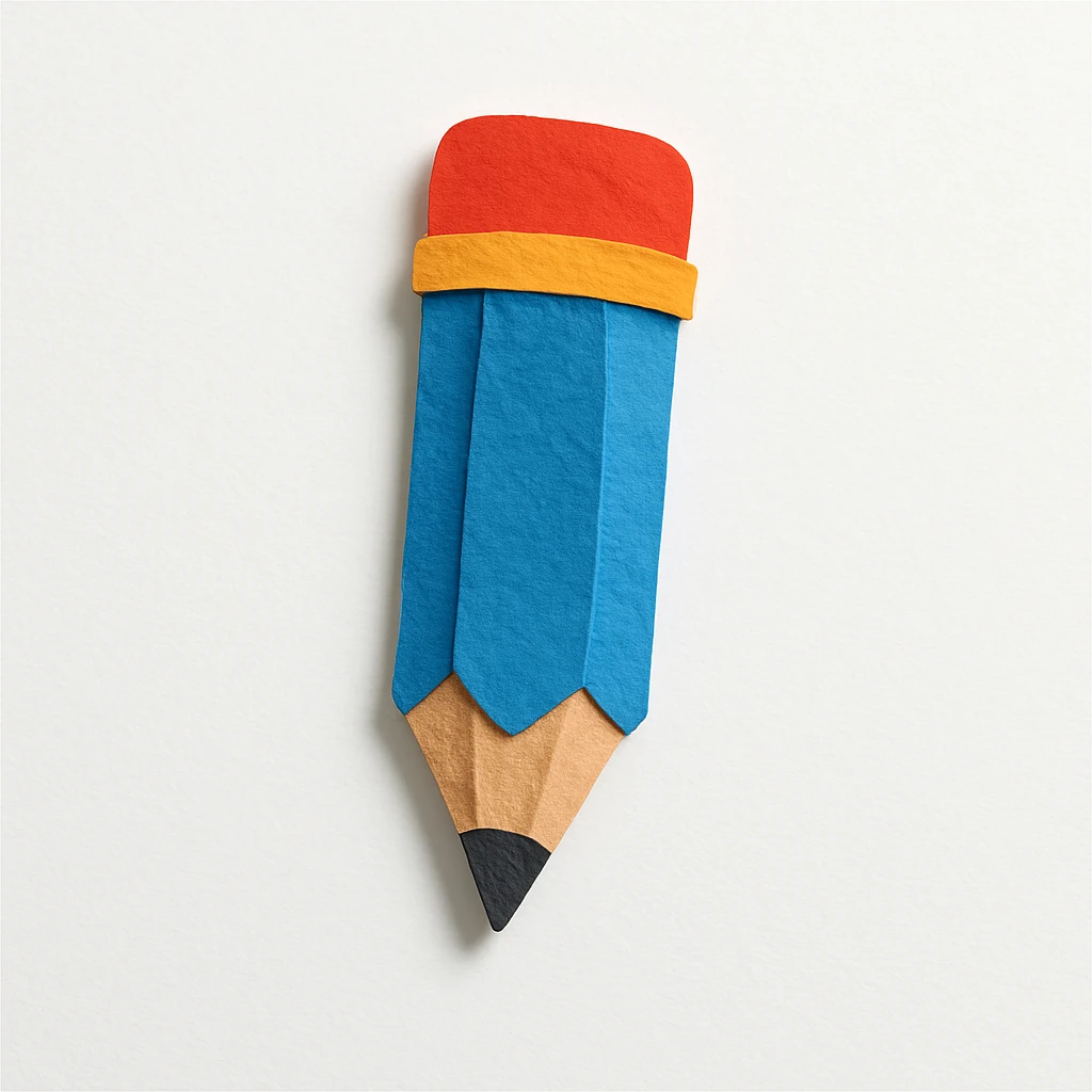 blue pencil emoji