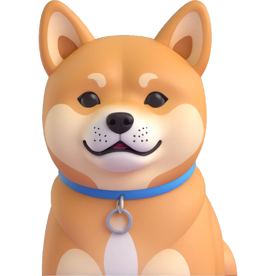 shiba inu, sad emoji