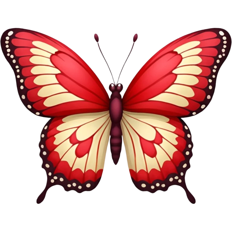 UNA BUTTERFLY FANTASY. DEBE TENER ESTE TONO/COLOR APROX: #BF1736 emoji