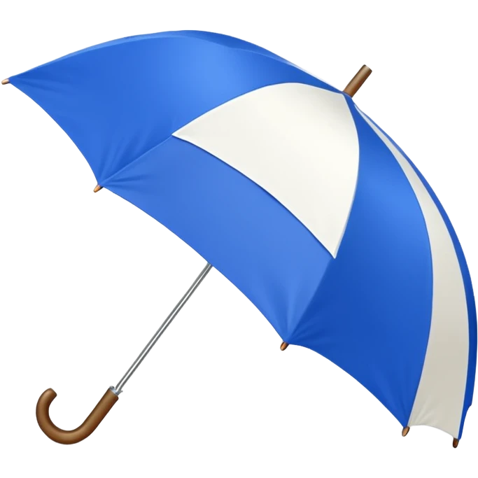 umbrella summer blue and withe emoji