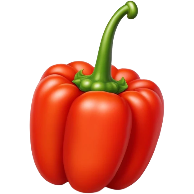 bright red bell pepper emoji