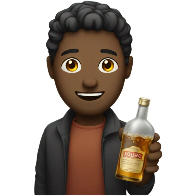 Person with liquor  emoji