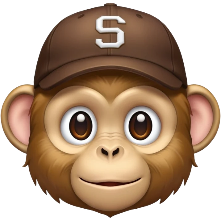 Un singe avec une casquette malpolie  emoji