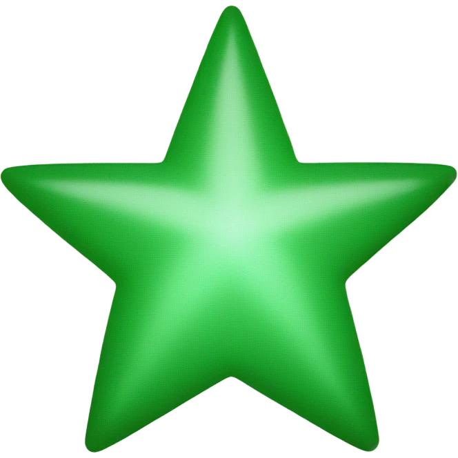 Green star emoji