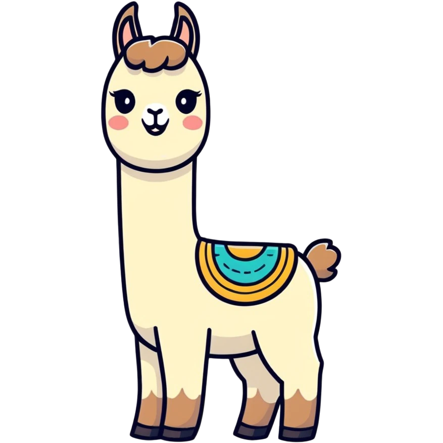 Happy Llama  emoji
