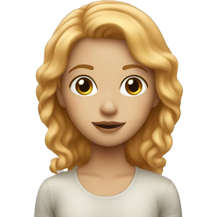 Strawberry blond in fog emoji