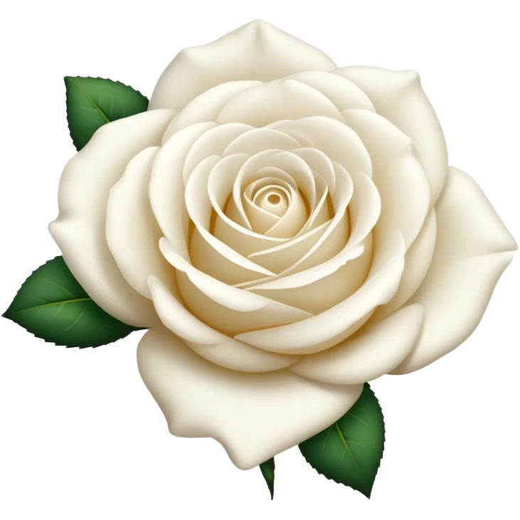 White rosa emoji