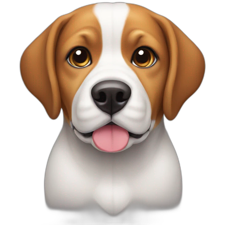 Chubby tricolor beagle emoji