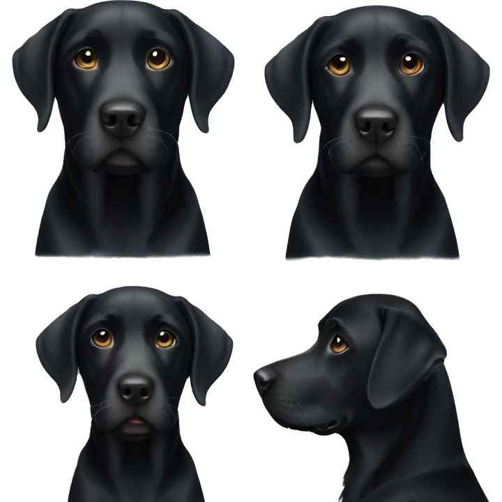 Black Labrador  emoji