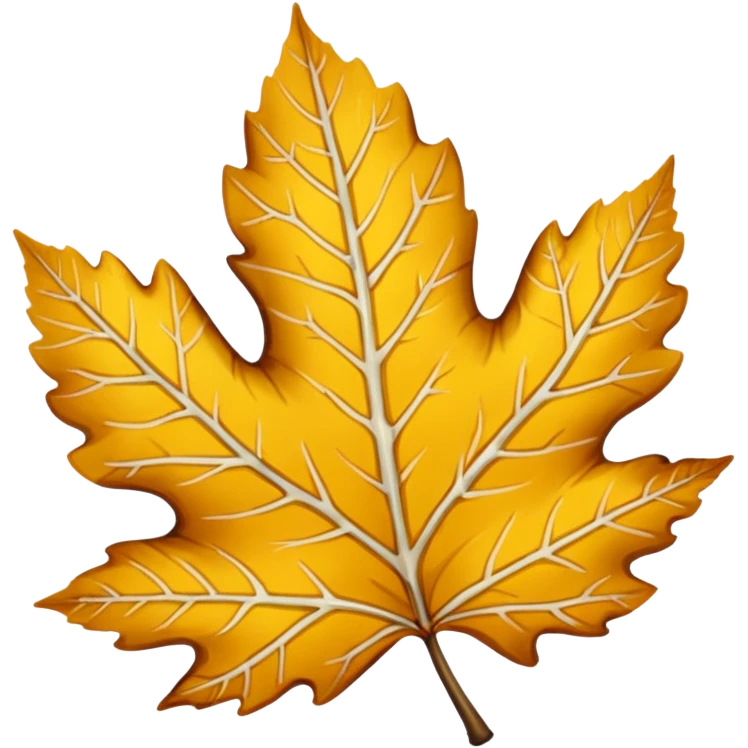 yellow birch leaf  emoji