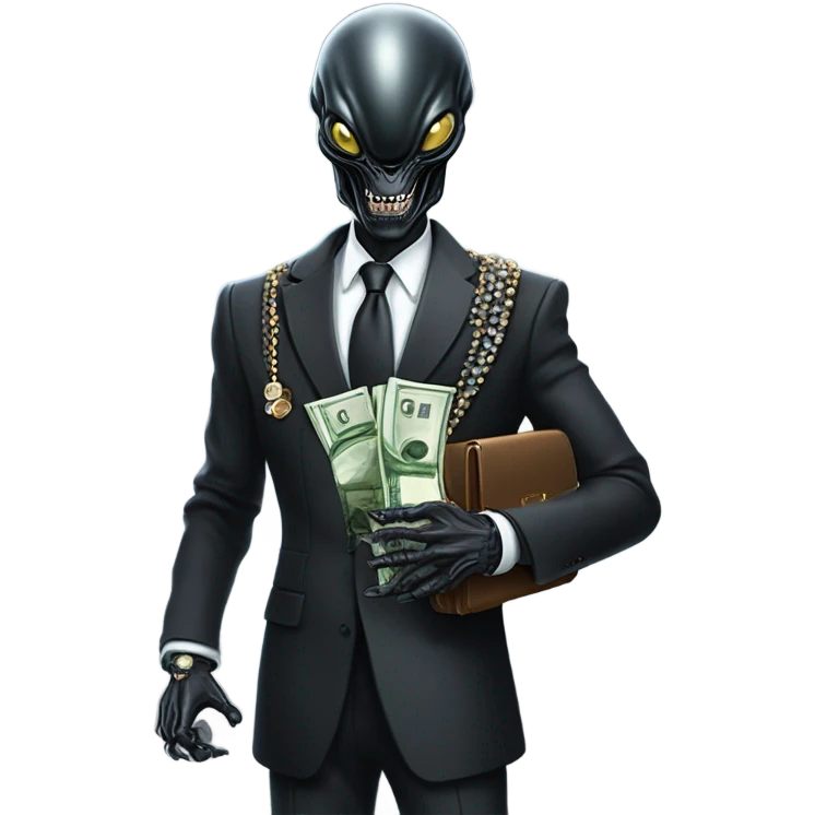 Millionaire xenomorph emoji