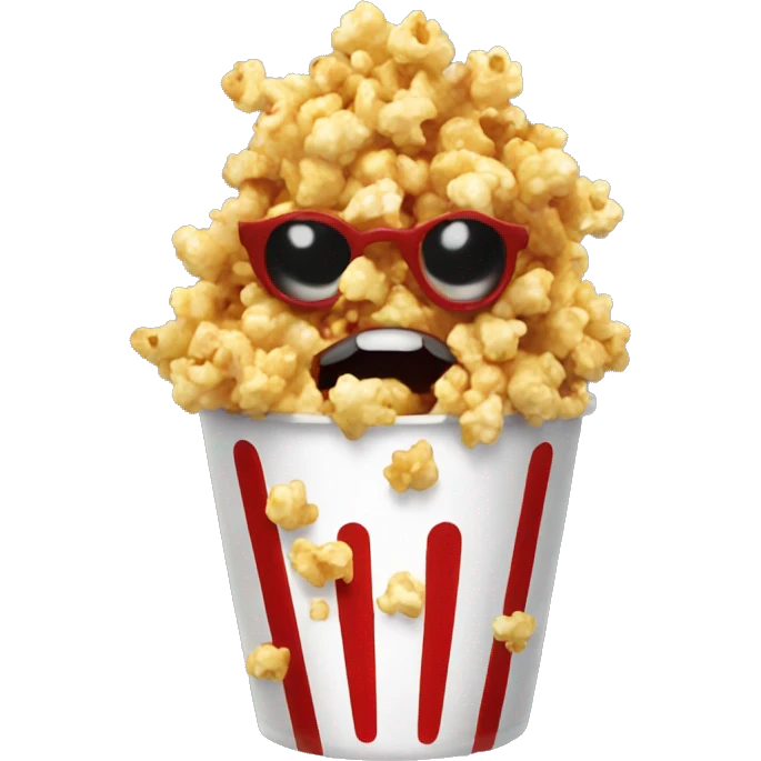 cool blood cry popcorn emoji