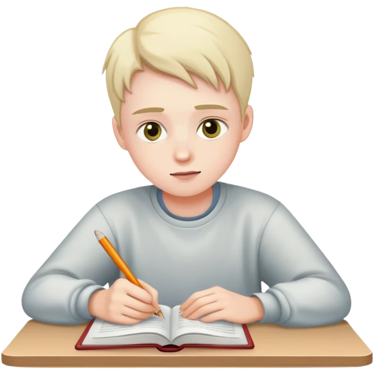 student studying hard emoji