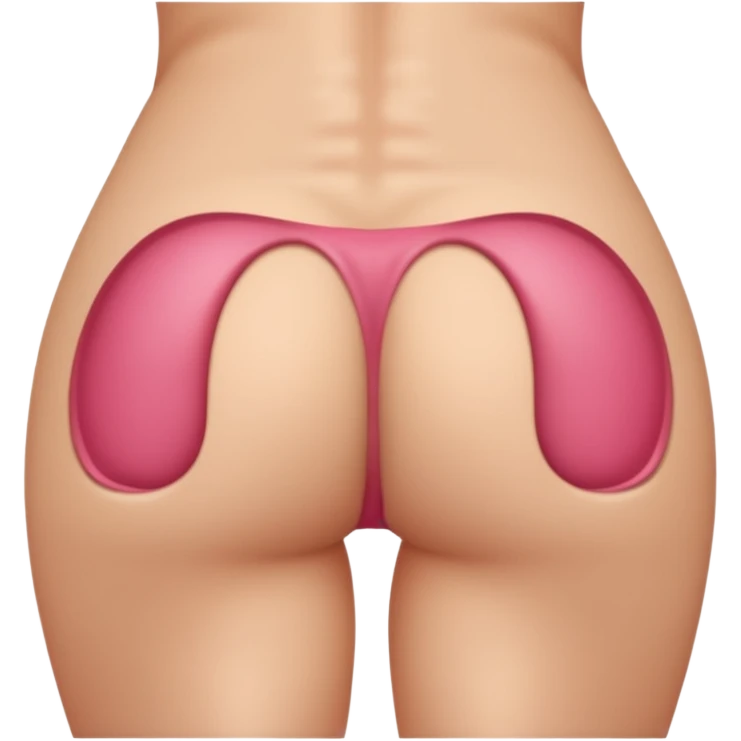 Butt with vagina from behind emoji