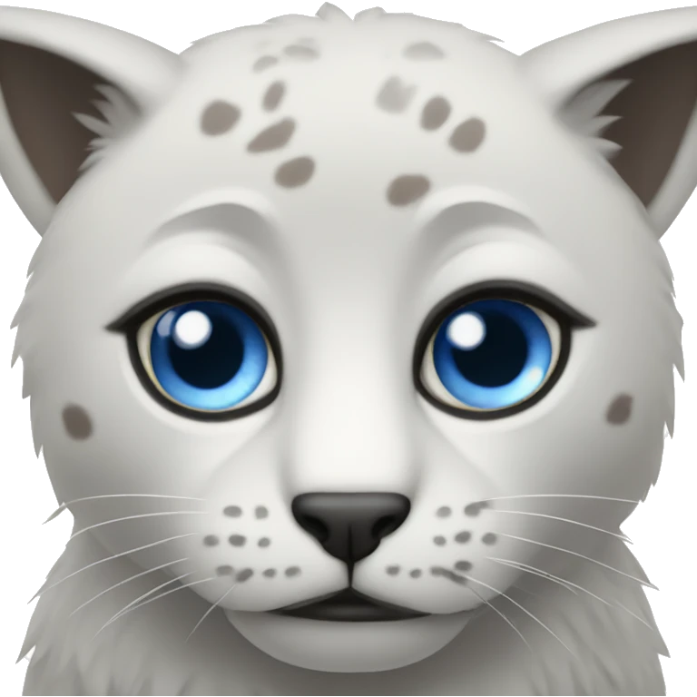 blue eyed animal gaze emoji
