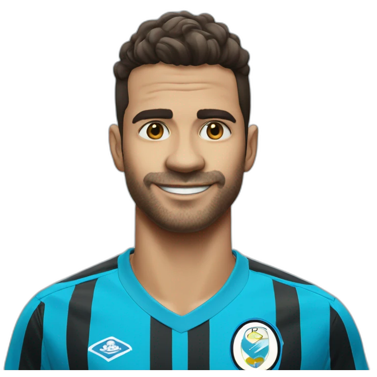 Luiz suares With the Grêmio shirt emoji
