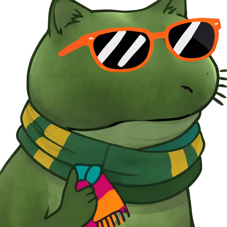 Cat with sunglasses emoji