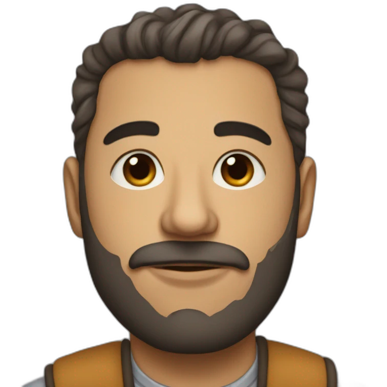 cartoon portrait of Andre Saraive emoji