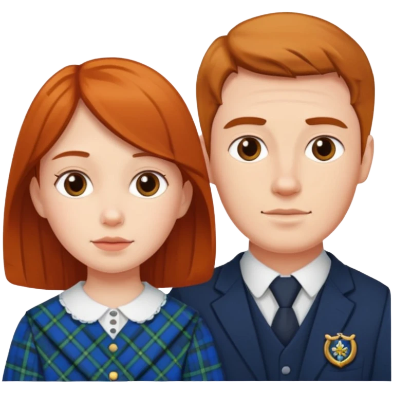 scottish family with son and daughter emoji