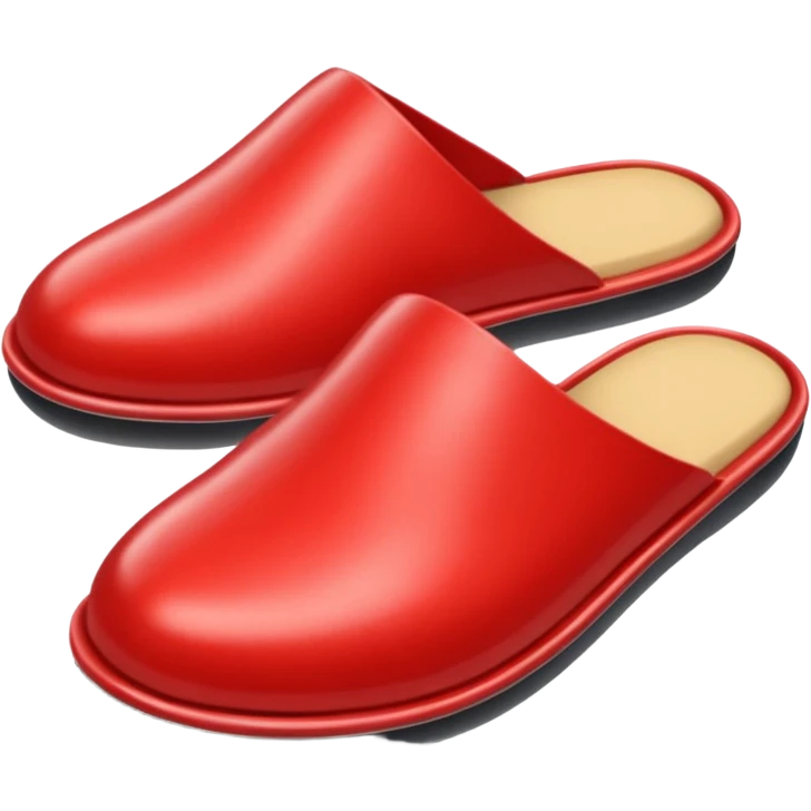 red plastic slipper emoji