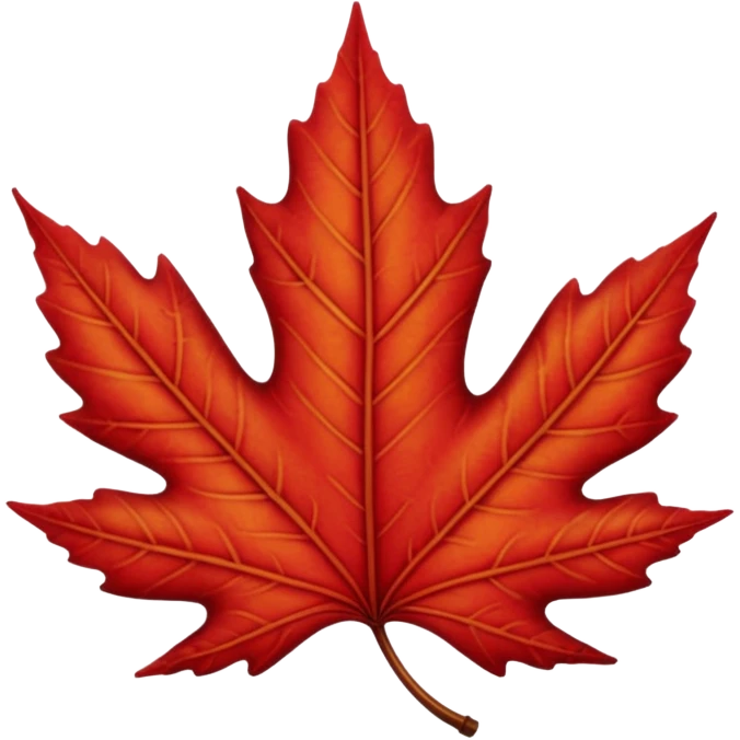 red leaf  emoji