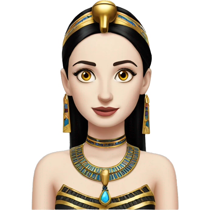 Emma dumont as an Egyptian goodness emoji