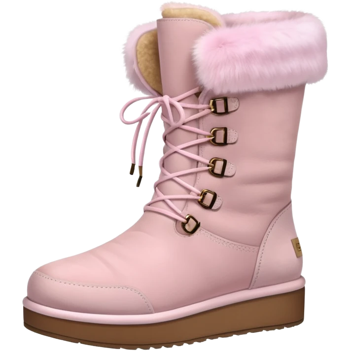 fashionable platform UGG suede & fur in pastel colours emoji