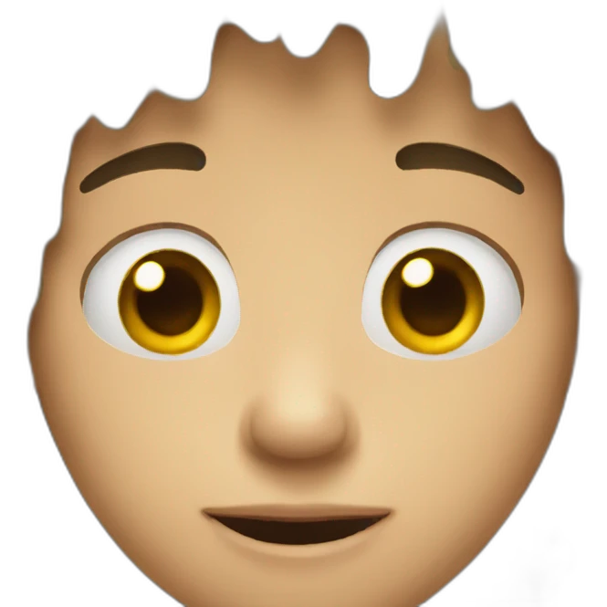 deformed creepy emoji