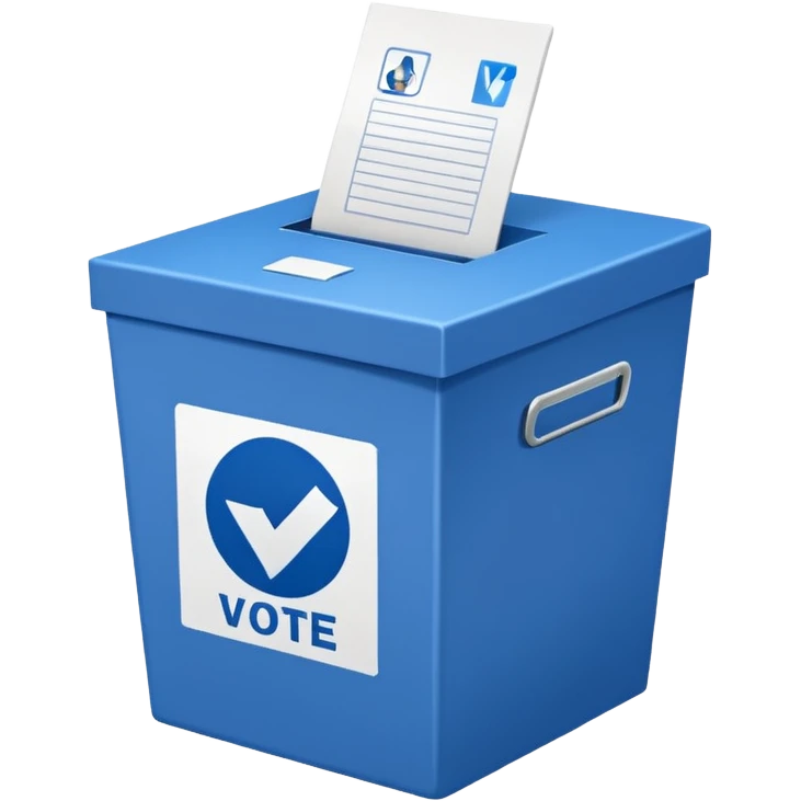 voting ballot and box emoji
