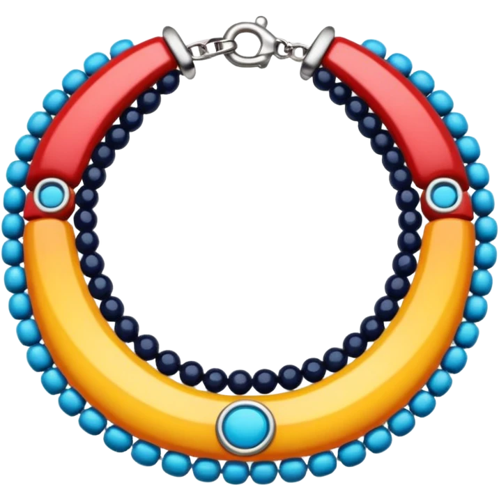 simple bead collar emoji