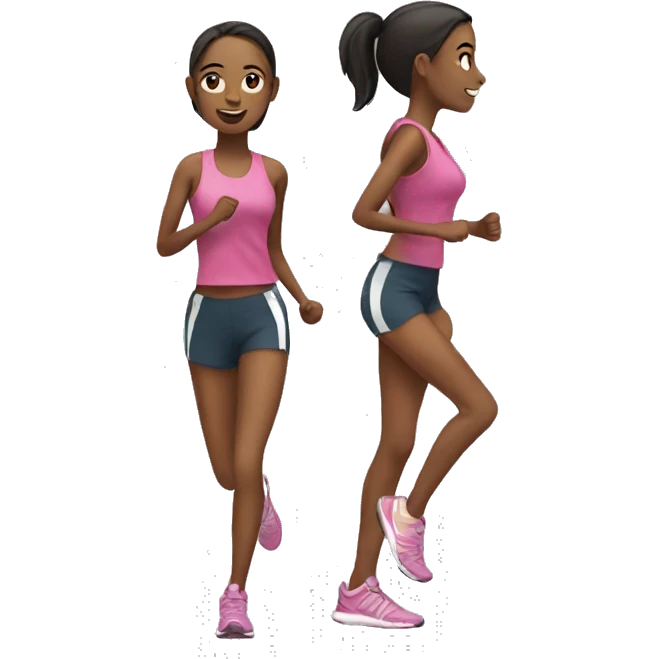 jogging girl emoji