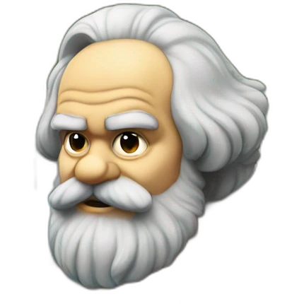 Karl Marx in a jacuzzi emoji