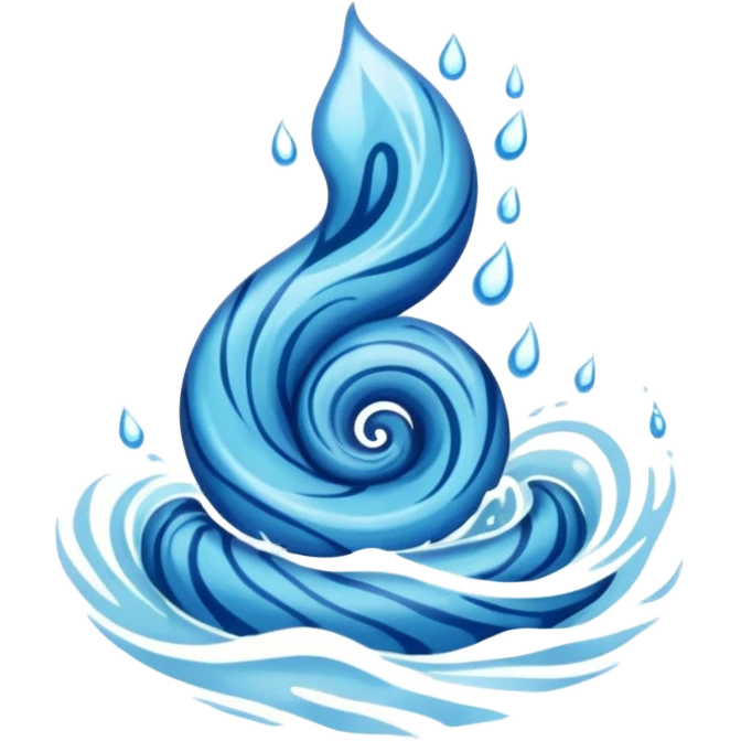 water elemental tattoo emoji