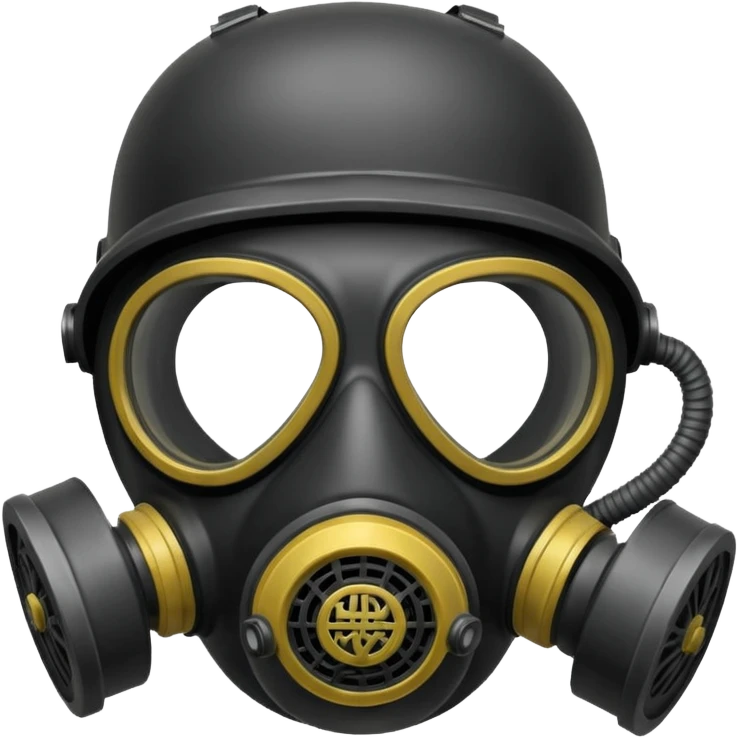 A gas mask. Cartoon style. With "ZZZ" on top of it. emoji
