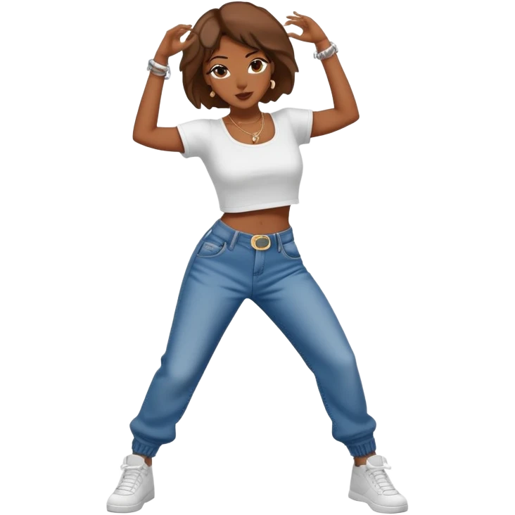 women dancing hiphop  emoji