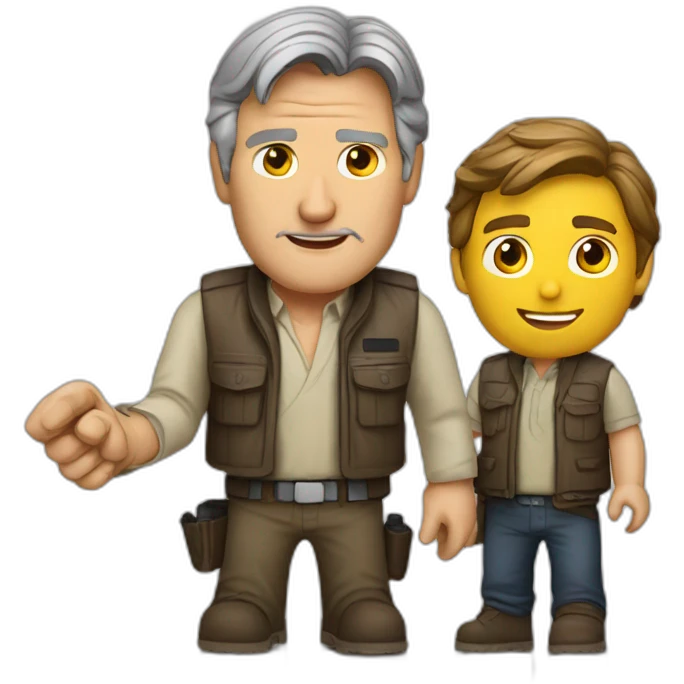 Harrison Ford with peper emoji
