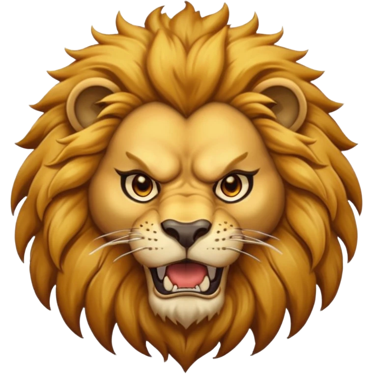 Angry lion emoji